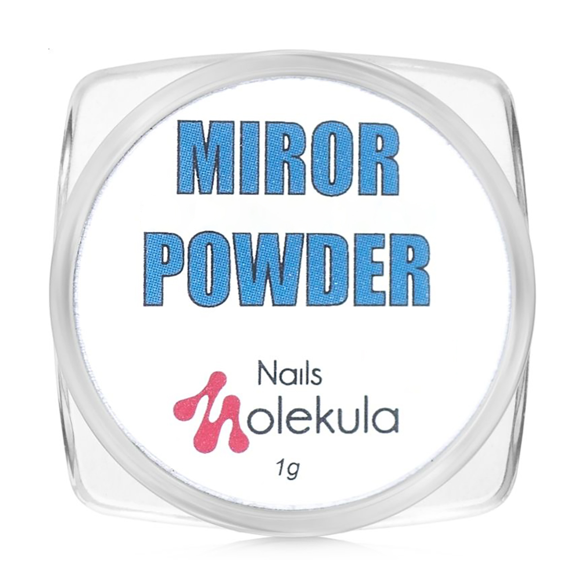 Дзеркальна пудра для нігтів Nails Molekula Professional Mirror Powder, 16 Хамелеон голограма срібло, 0.4 г